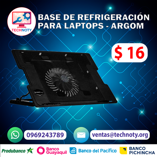 Base de refrigeracion para laptops - Argom