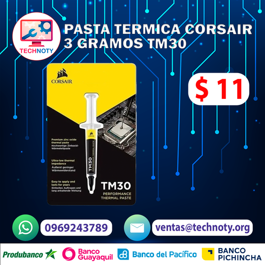 Pasta termica Corsair 3 gramos TM30