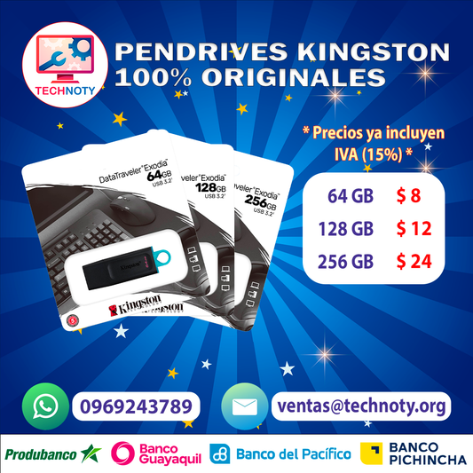 Pendrives Kingston 100% Originales