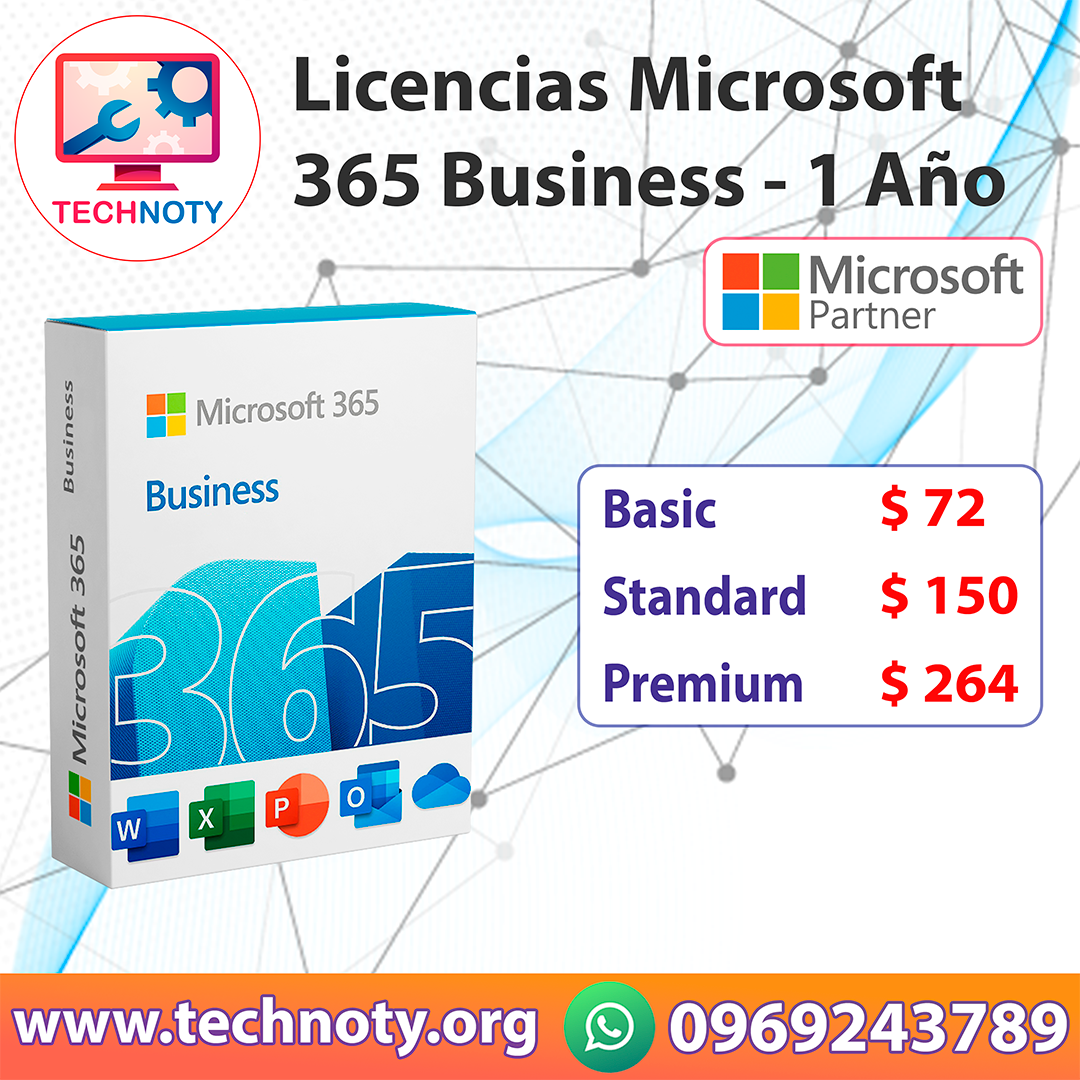 Licencias Microsoft 365 Business - 1 Año