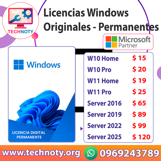 Licencias Windows Originales - Permanentes