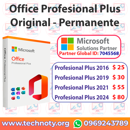 Office Profesional Plus Original - Permanente